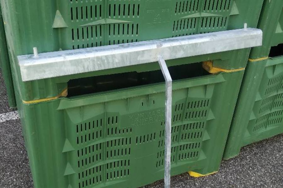 Blechwinkel für Obstgroßkisten - Bild 1