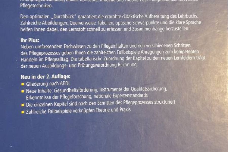 Buch Pflege Schule Gesundheit - Bild 2