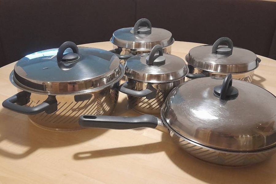 5 Fisslertöpfe wegen Umstellung auf Induktion günstig zu  verkaufen - Bild 1