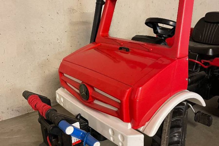 Rolly Toys Unimog Tretauto inkl. Tankanhänger/Trailer/Seilwinde  TOP - Bild 4