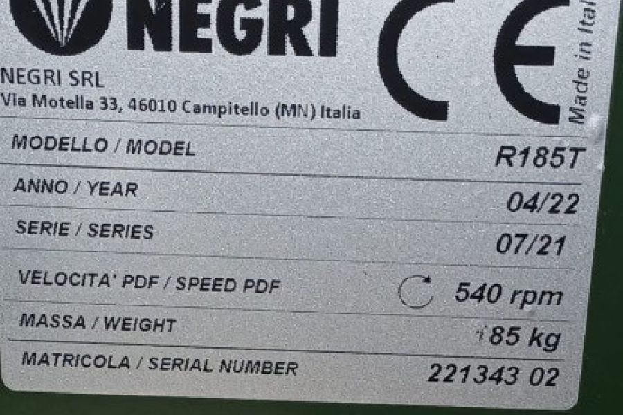 Häcksler Negri R185T Traktorbetrieben - Bild 2