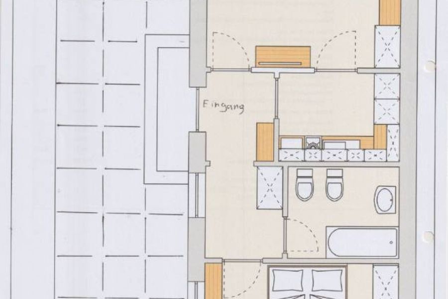 2-Zimmer-Wohnung mit Terrasse, Stellplatz und Garten zu vermieten - Bild 1