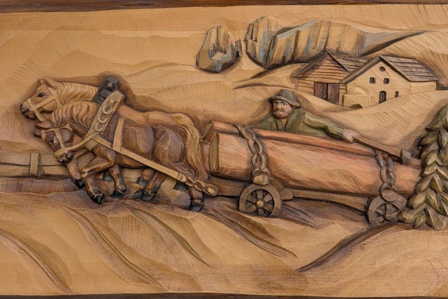 Wunderschönes Holz Relief - Bild 2