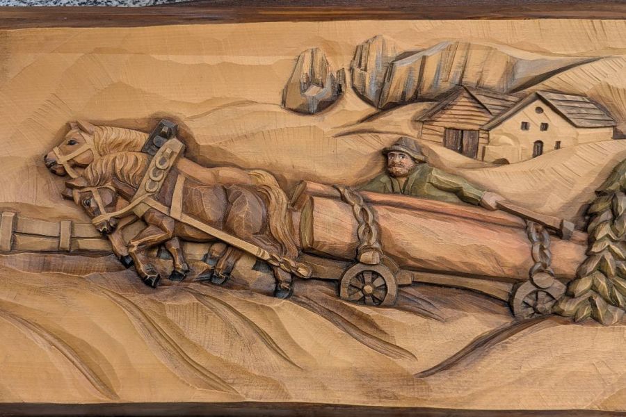 Wunderschönes Holz Relief - Bild 4