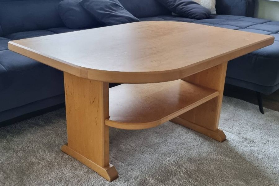 Wohnzimmer Couchtisch Holz Eiche - Bild 1