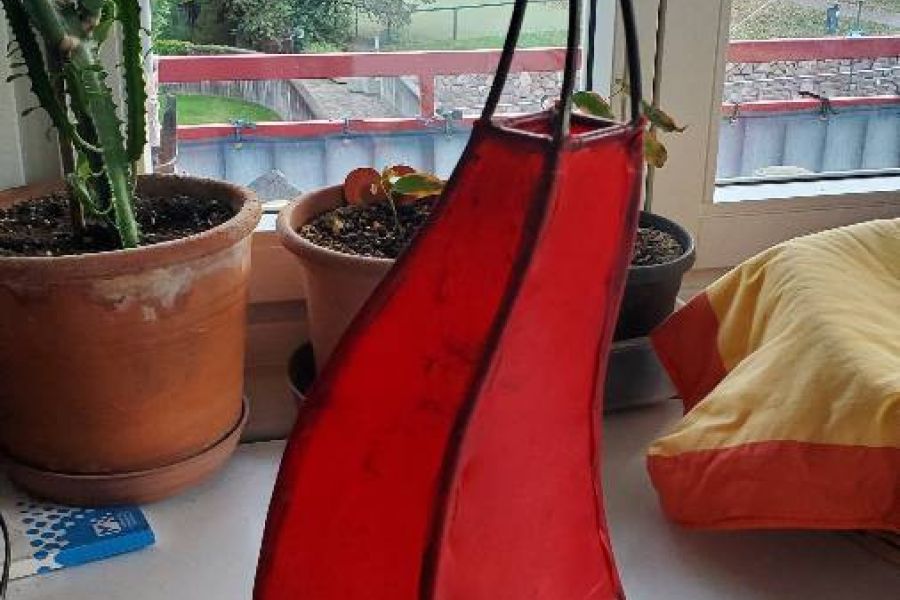 2 Dekorative Lampen rot - Bild 1