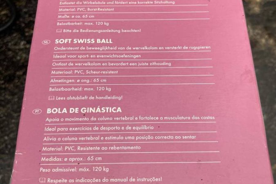 Fitness Gymnastikball  NEU - Bild 3