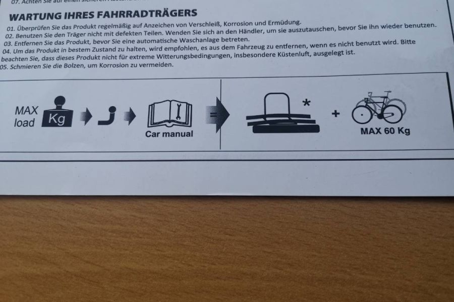 Fahrradträger für Anhängerkupplung für E-Bike - Bild 2