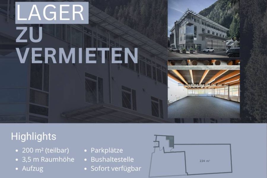 🏢 Beheizte Lager-, Studio- oder Praxisfläche in Mühlen in Taufers - Bild 1