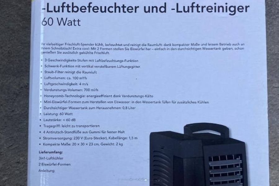 SICHLER Luftkühler, Befeuchter und Reiniger - Bild 3