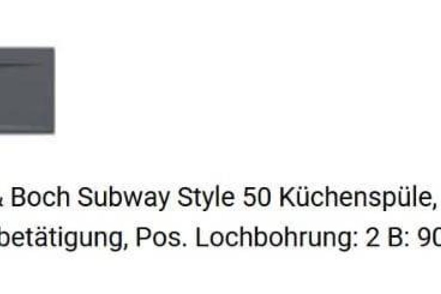 Villeroy & Boch neue Küchenspüle, Originalverpackt, anthrazit, Keramik - Bild 1