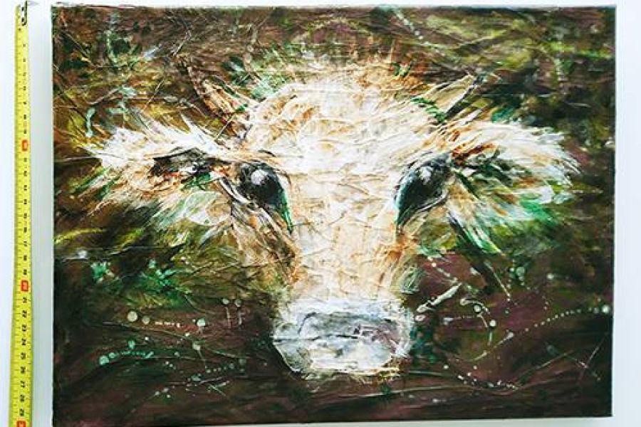 Kuh / Kälbchen Bild auf Leinwand - Bild 3