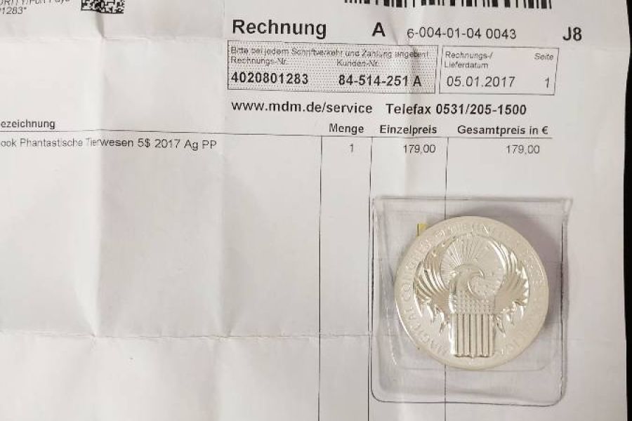5 Dollar Silberne Gedenkmünze zum Harry-Potter-Saga-Film - Bild 3