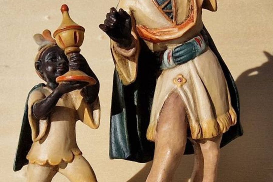 Krippe, 20 alte ANRI Figuren - Bild 1