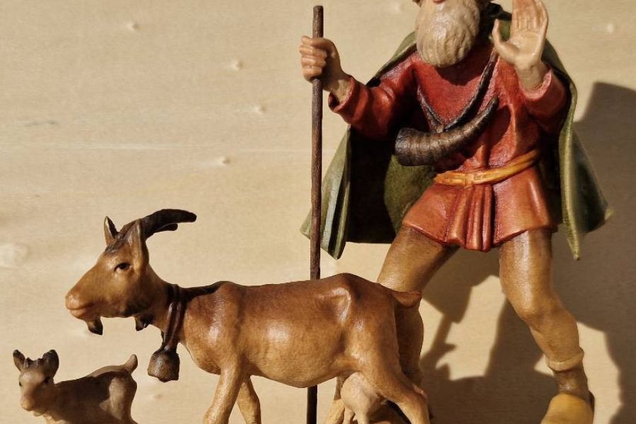 Krippe, 20 alte ANRI Figuren - Bild 5