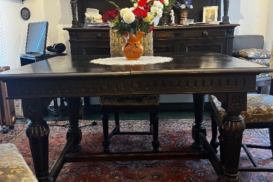 Antiker Esstisch – Gründerzeit / um 1900 – aus Familienbesitz (Bozen) - Bild 1