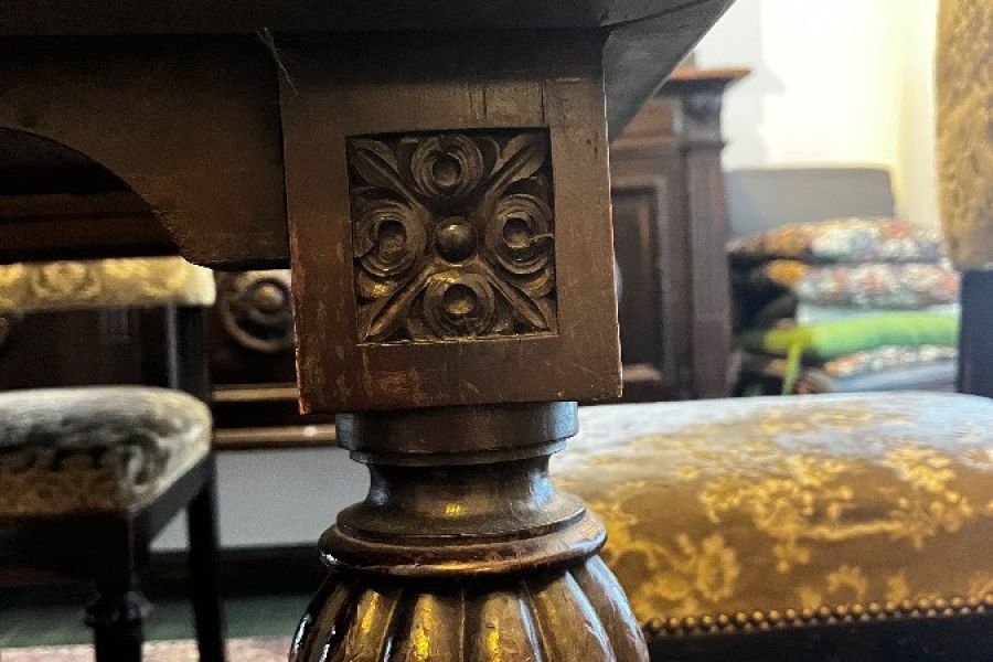 Antiker Esstisch – Gründerzeit / um 1900 – aus Familienbesitz (Bozen) - Bild 3