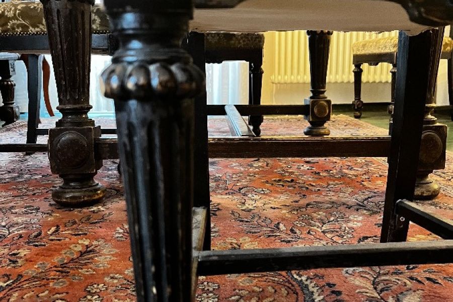 5 Antike Stühle (Gründerzeit) – passend zu historischem Esstisch–Bozen - Bild 4