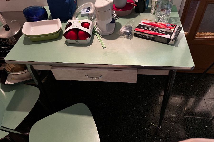 Midcentury Modern Sitzgruppe – Original ca. 1950/60er – Formica & Chro - Bild 1