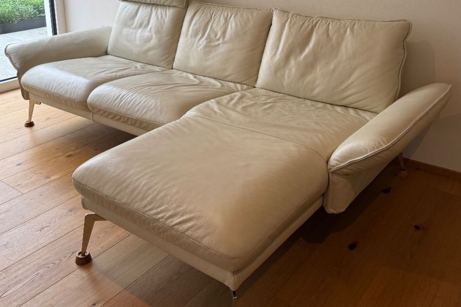 Neuwertige Designer-Ledercouch – Top Zustand - Bild 1