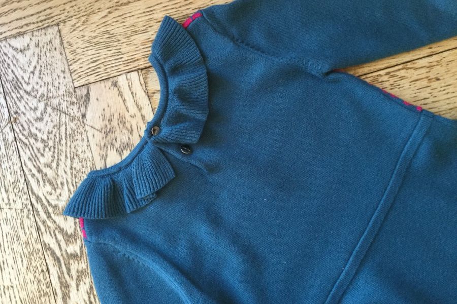 Schönes Winterkleid für Mädchen: warm mit Wolle und Kaschmir. Wie neu! - Bild 3