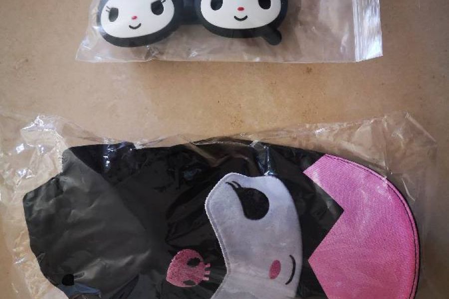 Kuromi Hello Kitty Brille und Kappe - Bild 1