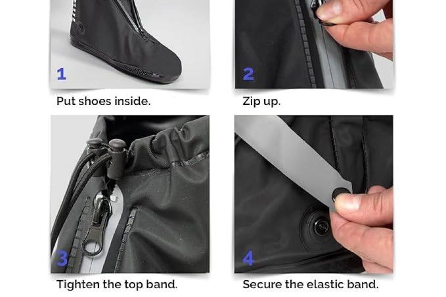 Wasserdichte Schuh-Cover Motorrad - NEU - Bild 3