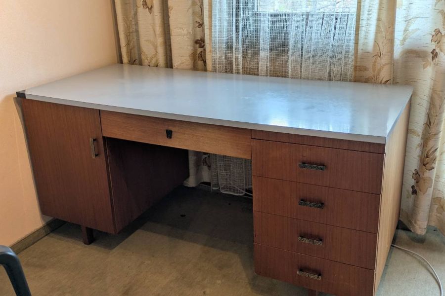 Mid-Century Schreibtisch - Vintage - 160 × 70 cm - Bild 2