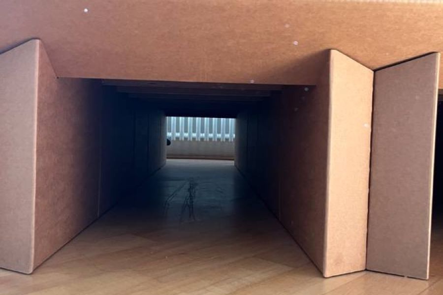 Designerbett "Stange Design" aus Karton - Bild 2