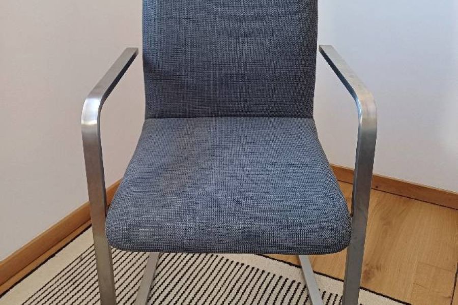 Verkaufe 2x graue Schwingstühle - Bild 1