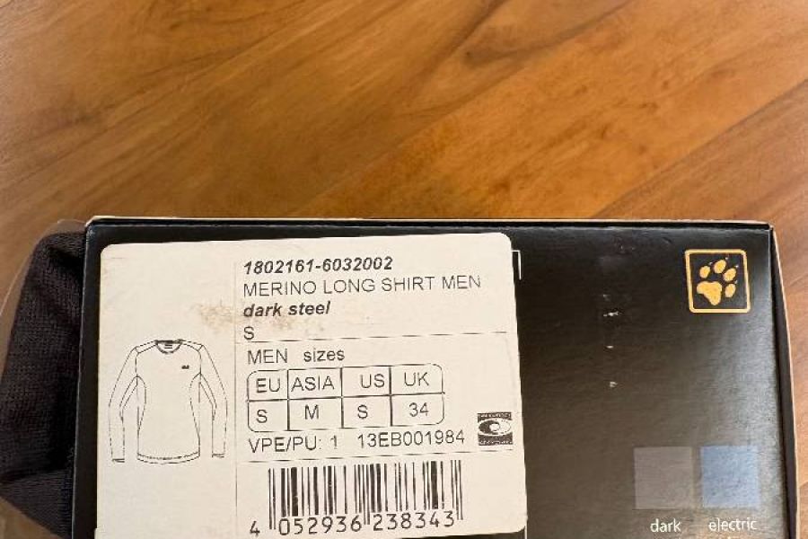 Funktionsshirt NEU Jack Wolfskin Merino-Baseplayer - Bild 4