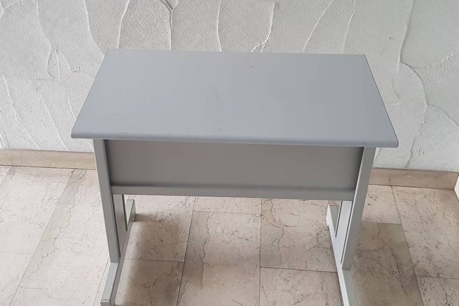 moderner kleiner SCHREIBTISCH METALL für BÜRO Tisch für Kinder stabil - Bild 1