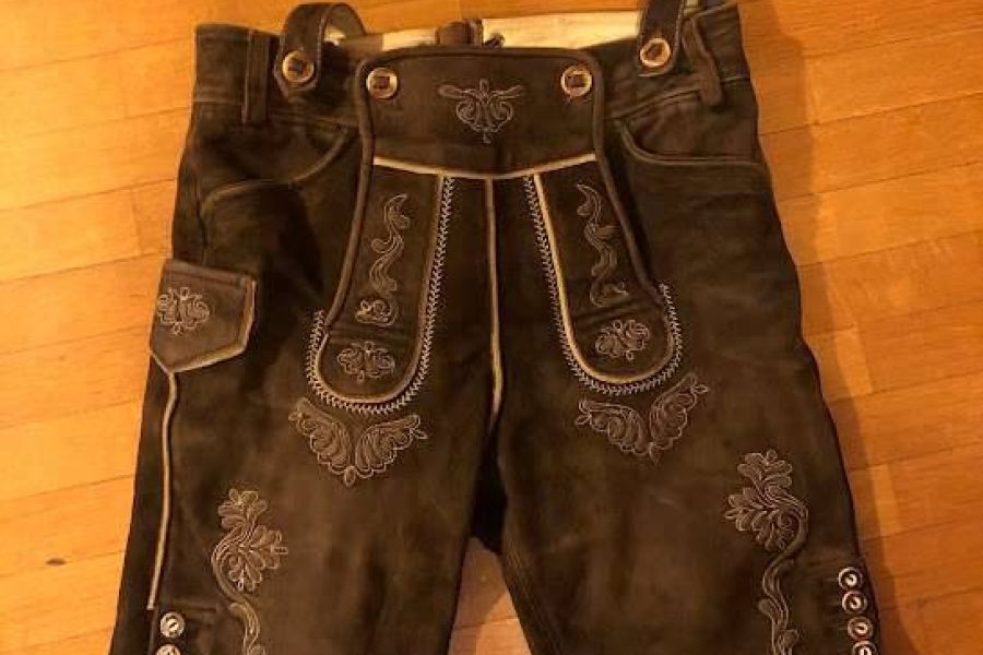 Lederhose aus Hirschleder Größe 38 - Bild 1