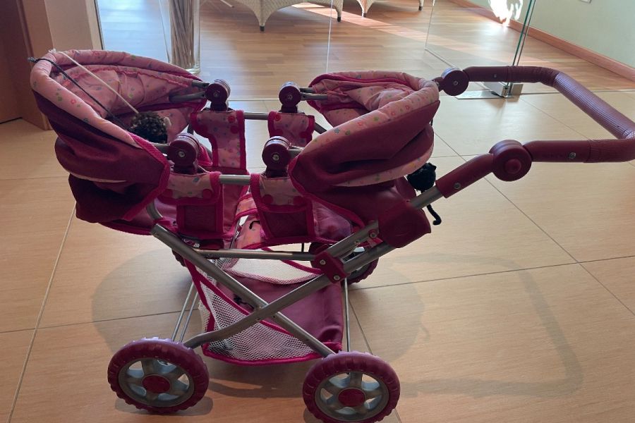 Puppenwagen für zwei Puppen - Bild 1