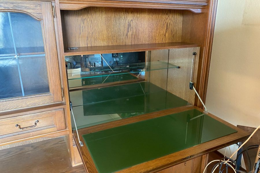 Großer Wohnzimmerschrank aus Eiche – Vintage aus den 60er–70er Jahren - Bild 3