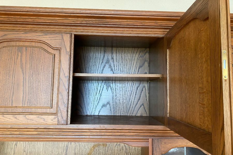 Großer Wohnzimmerschrank aus Eiche – Vintage aus den 60er–70er Jahren - Bild 4