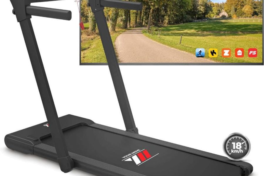 Elektrisches Laufband mit automatisch Neigung, Faltbar - Bild 1