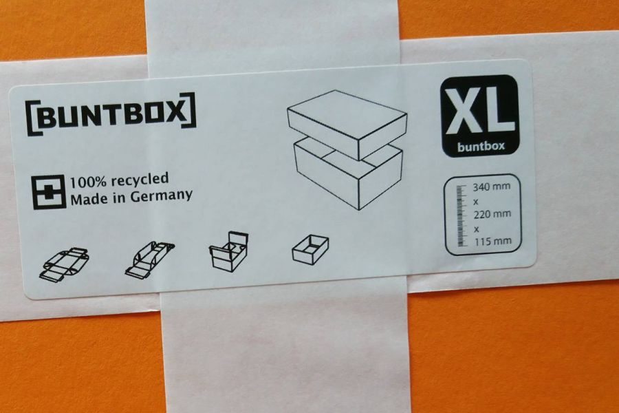 Karton / Geschenkschachtel BUNTBOX XL - Bild 2