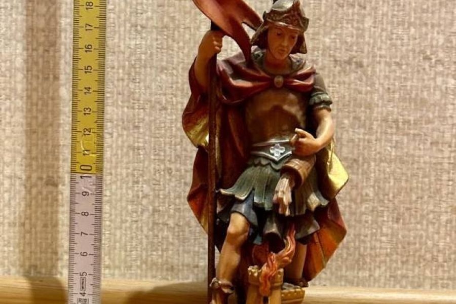 Schnitzfigur "Hl. Florian" 20cm - Bild 1