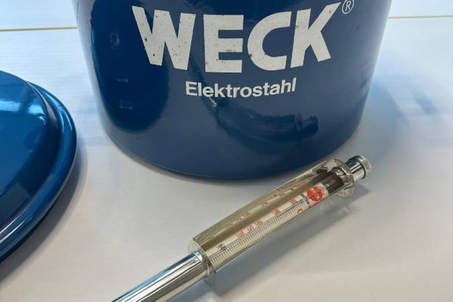 Weck Einkochtopf Emaille blau vintage - Bild 4