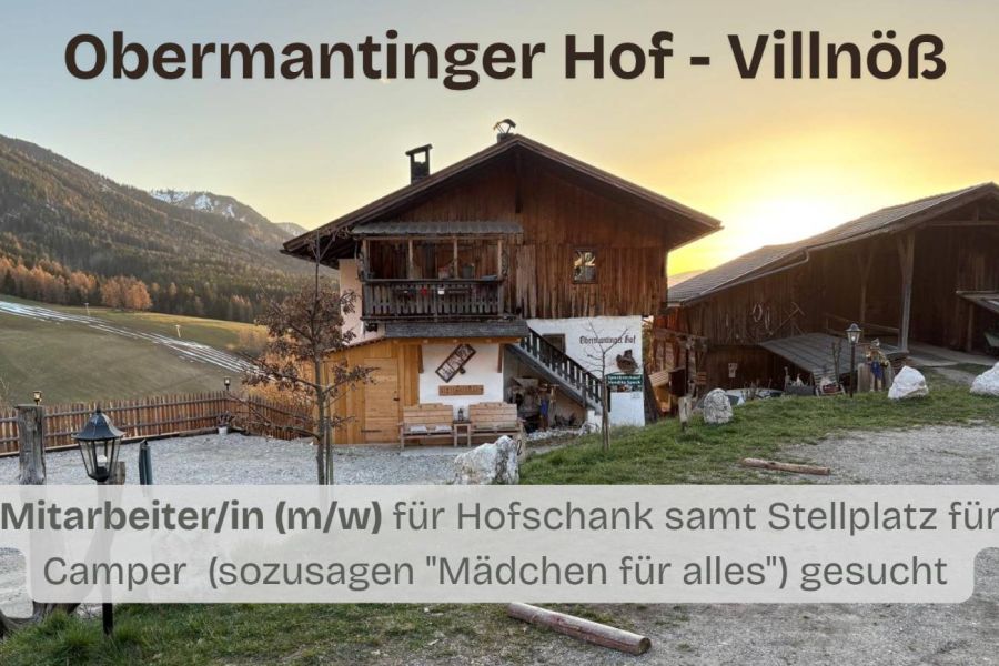 Mitarbeiterin (m/w) für einen Hofschank in Villnöß gesucht - Bild 1