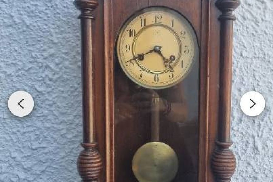 Antike Wand-Pendel-Uhr - Bild 1