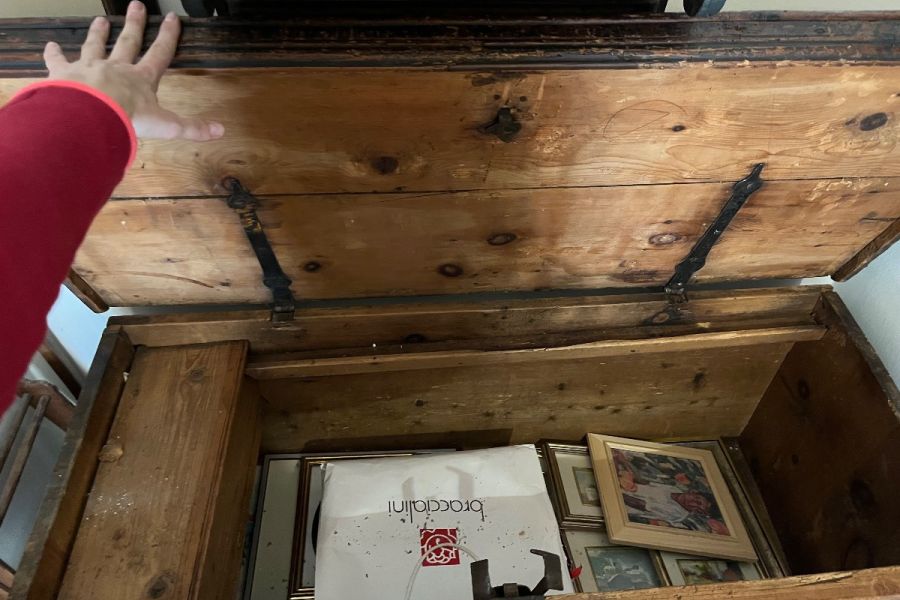 Antike Bauerntruhe - Bild 3