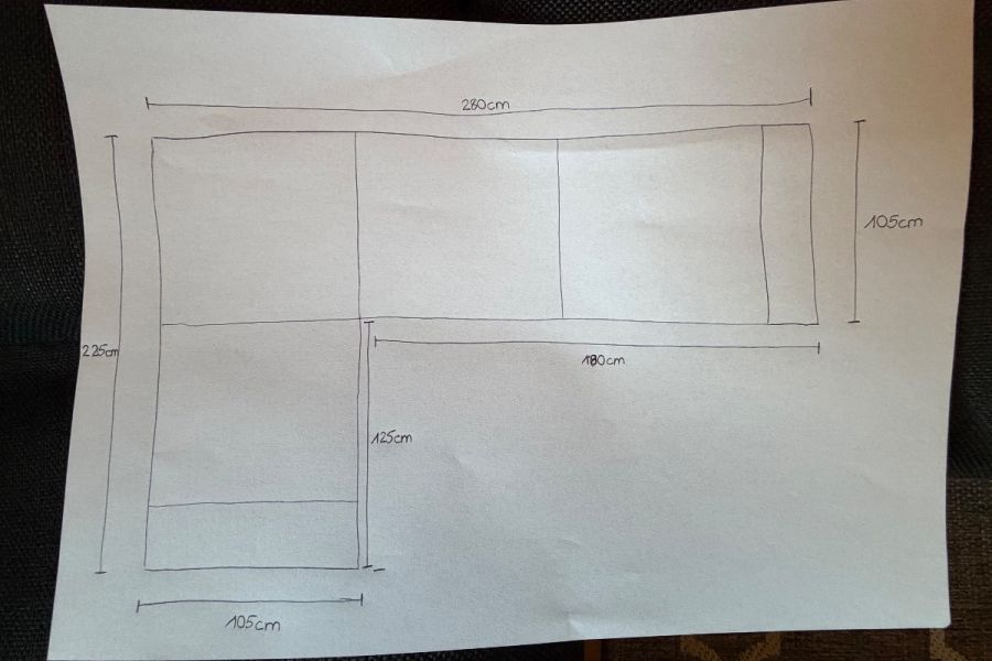 Großes Ecksofa in Anthrazit / Grande divano ad angolo colore antracite - Bild 4