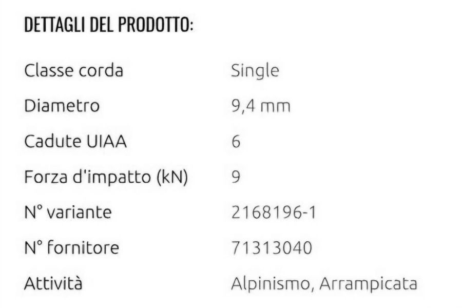 Kletterseil Phoenix 9.4 mm mit Klettertasche - Bild 4