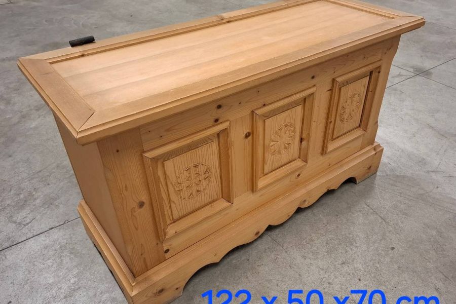 Truhe in Fichte Natur - Bild 2