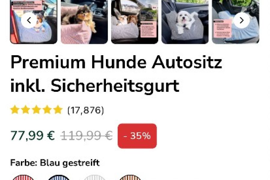 Hundeautositz Wahre Tierliebe - Bild 3