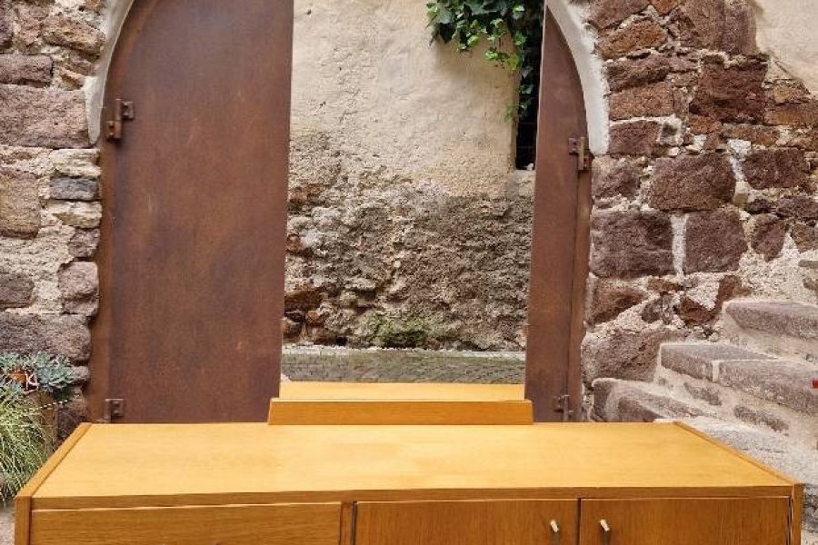 Nachtkästchen + Kommode mit Spiegel Vintage - Bild 2