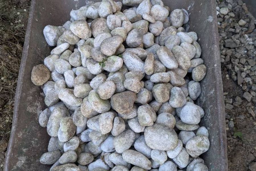 Weiße runde Steine - Bild 1