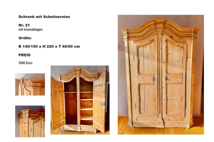 Schrank mit Schnitzereien Nr.21 - Bild 1